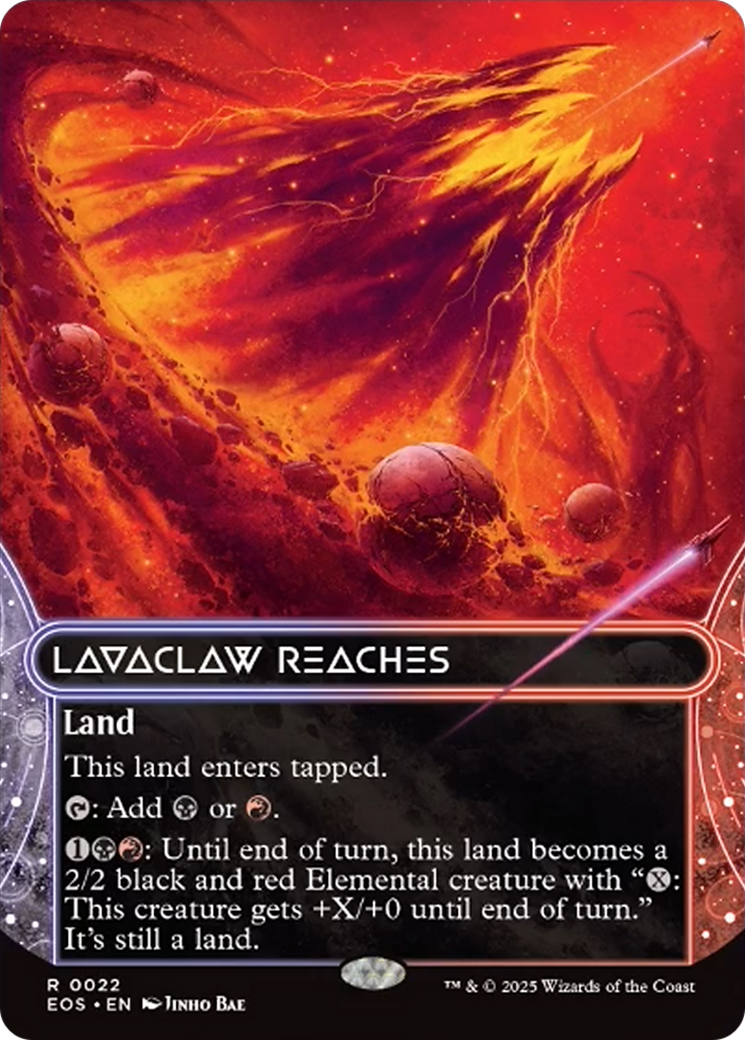 Lavaclaw Reaches (0022) (Borderless) [Edge of Eternities: Stellar Sights] | Deep Dive Games St. Marys