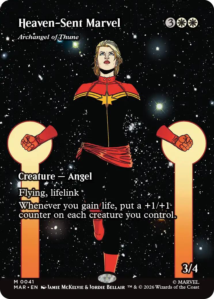 Heaven-Sent Marvel - Archangel of Thune (Borderless) [Marvel Universe: Eternal-Legal] | Deep Dive Games St. Marys