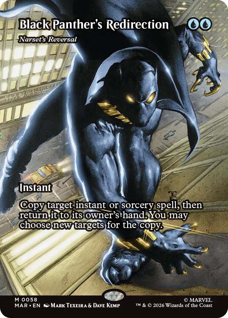 Black Panther's Redirection - Narset's Reversal (Borderless) [Marvel Universe: Eternal-Legal] | Deep Dive Games St. Marys
