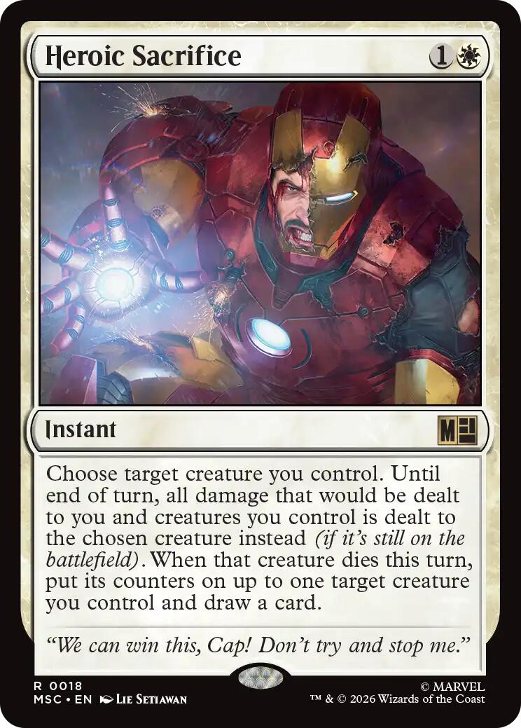 Heroic Sacrifice (Surge Foil) [Marvel Super Heroes Commander] | Deep Dive Games St. Marys