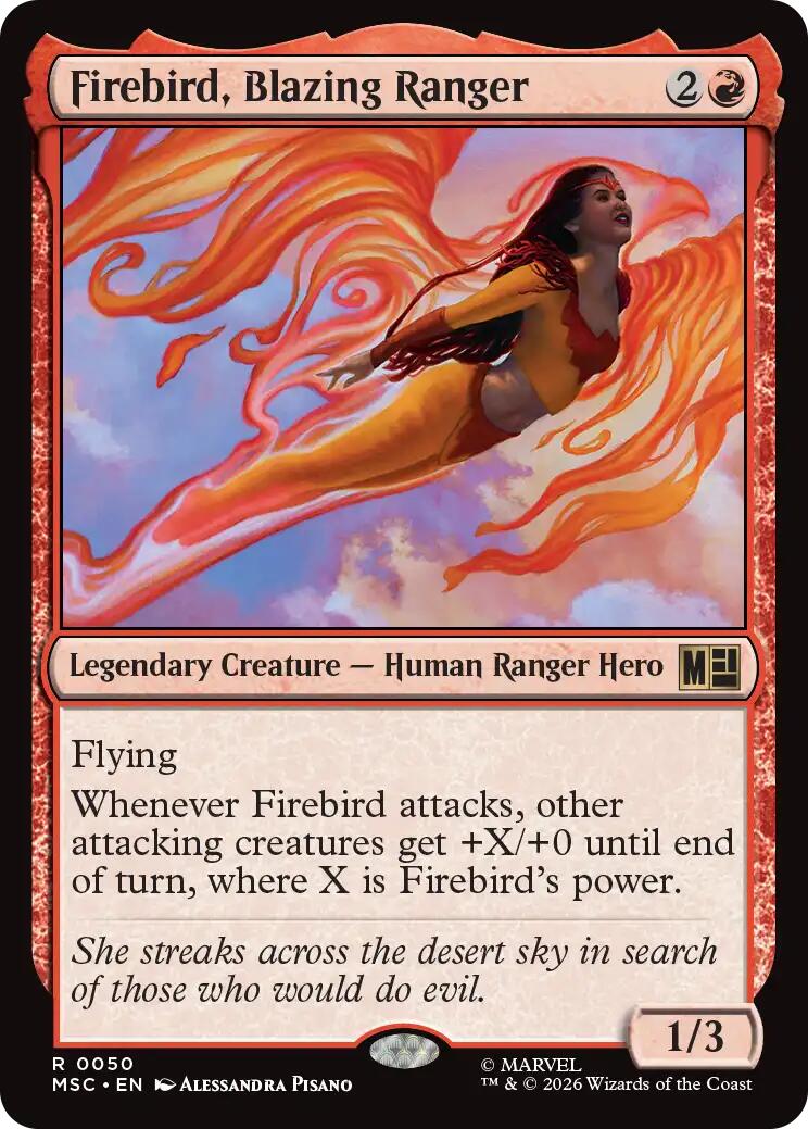 Firebird, Blazing Ranger (Surge Foil) [Marvel Super Heroes Commander] | Deep Dive Games St. Marys