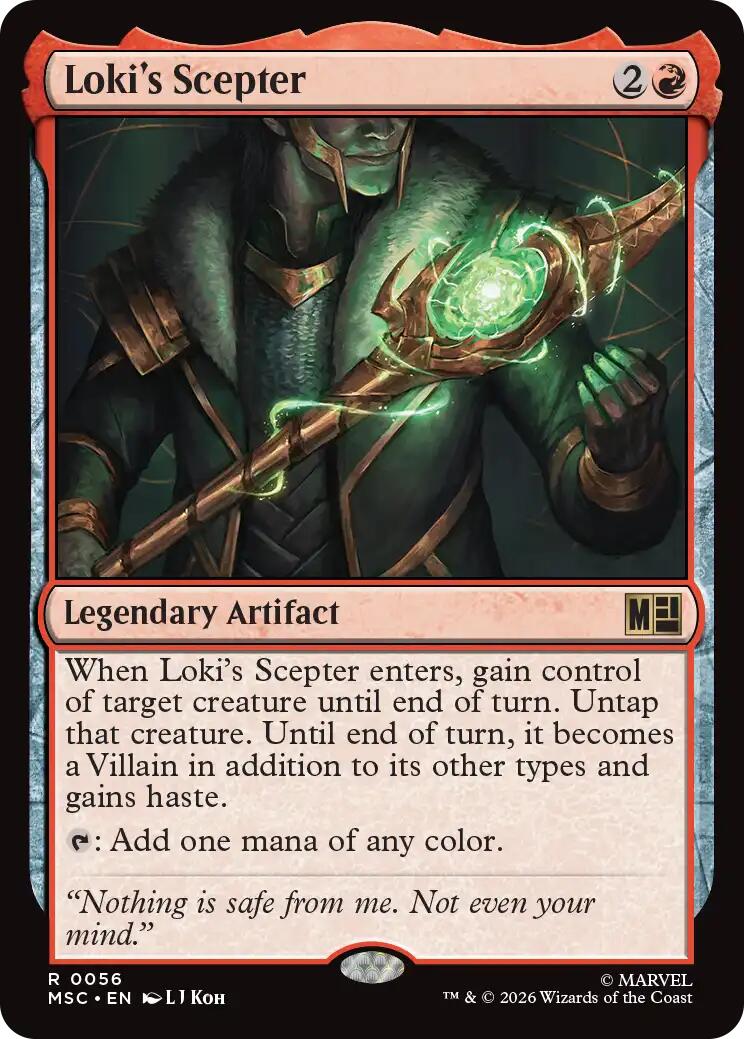 Loki's Scepter (Surge Foil) [Marvel Super Heroes Commander] | Deep Dive Games St. Marys