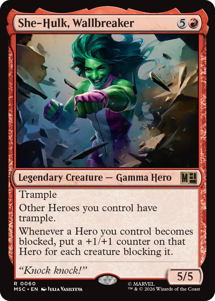 She-Hulk, Wallbreaker (Surge Foil) [Marvel Super Heroes Commander] | Deep Dive Games St. Marys