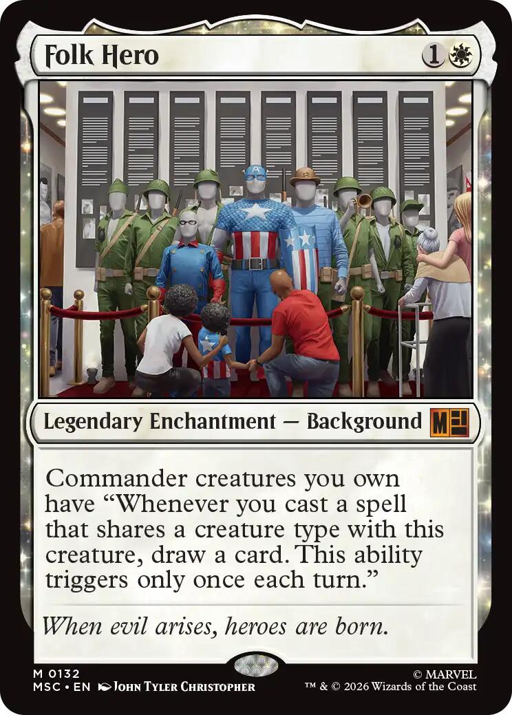 Folk Hero (Surge Foil) [Marvel Super Heroes Commander] | Deep Dive Games St. Marys