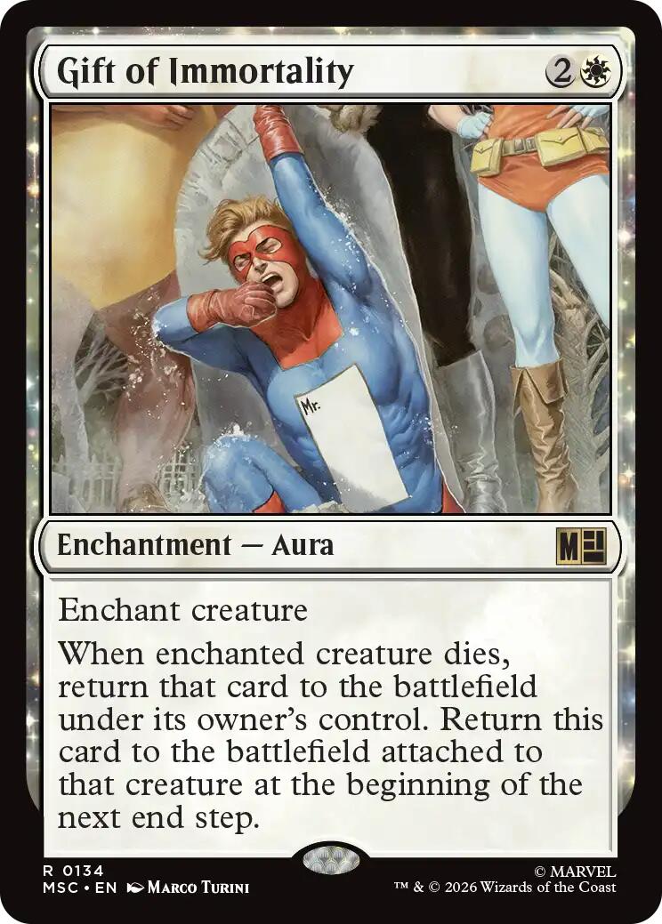 Gift of Immortality (Surge Foil) [Marvel Super Heroes Commander] | Deep Dive Games St. Marys