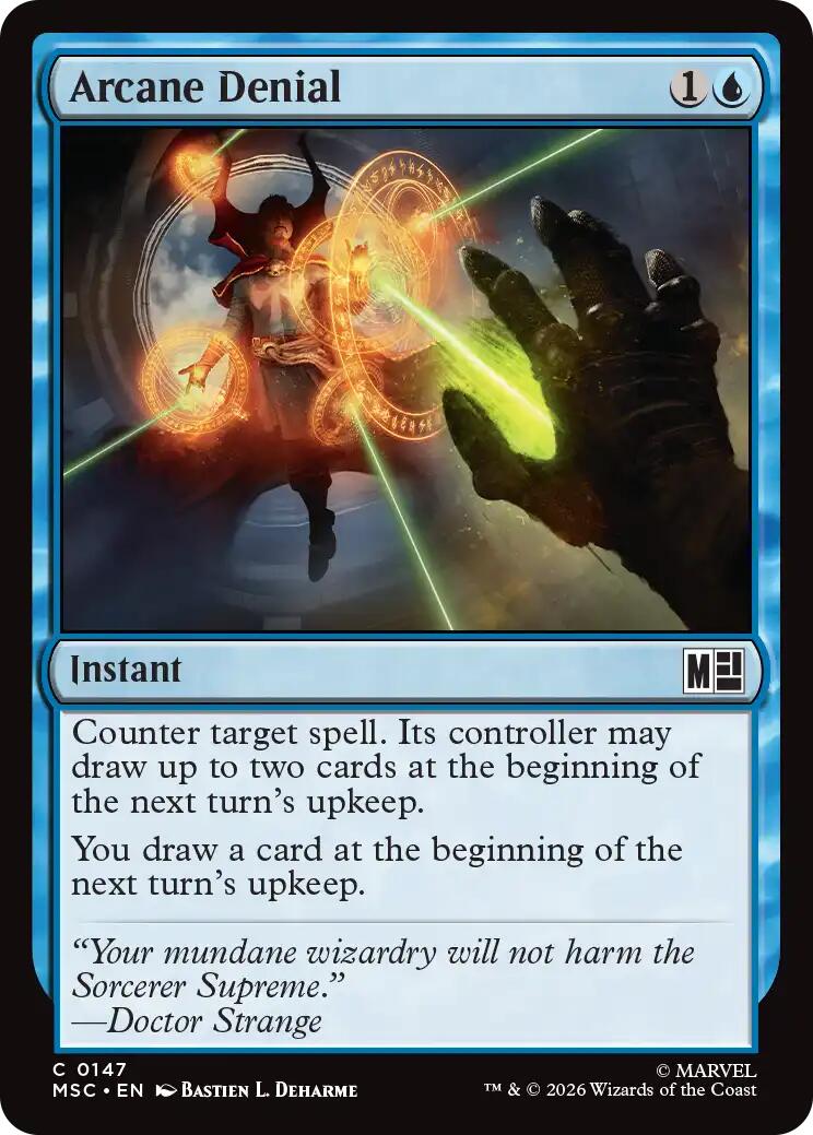 Arcane Denial (Surge Foil) [Marvel Super Heroes Commander] | Deep Dive Games St. Marys