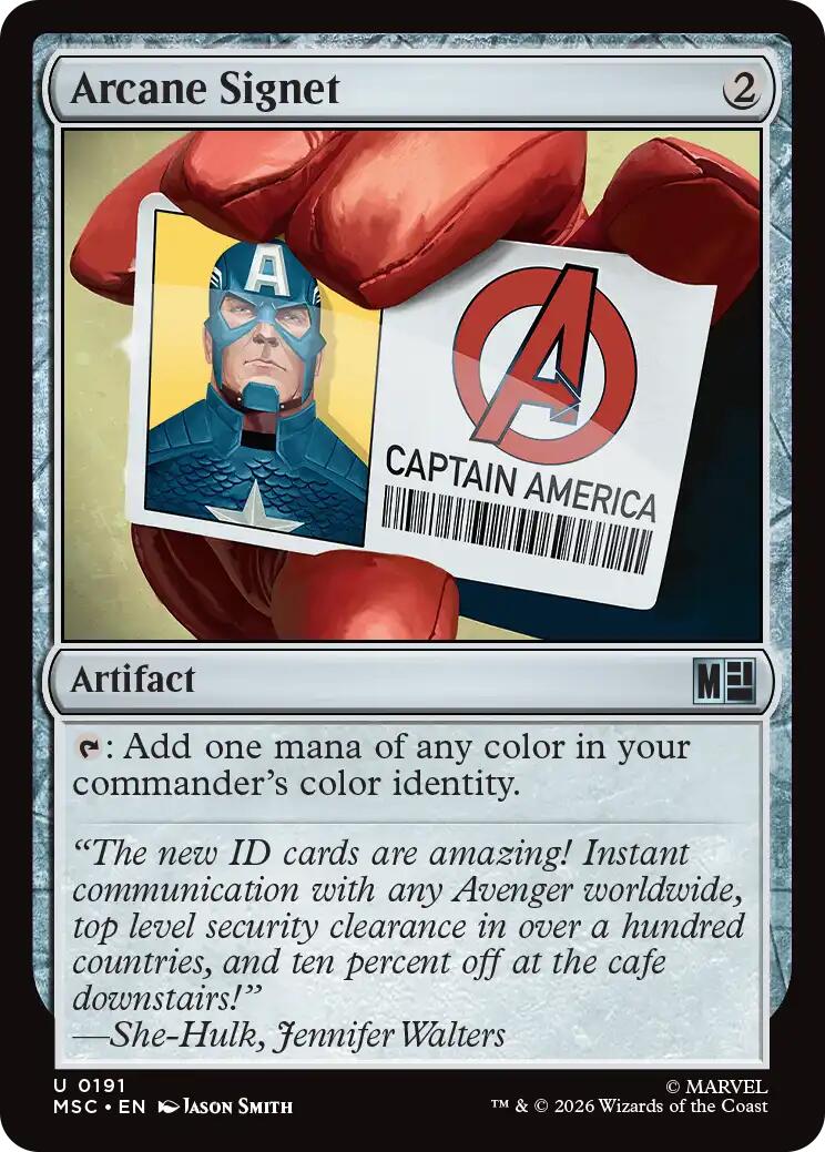 Arcane Signet (0191) (Surge Foil) [Marvel Super Heroes Commander] | Deep Dive Games St. Marys