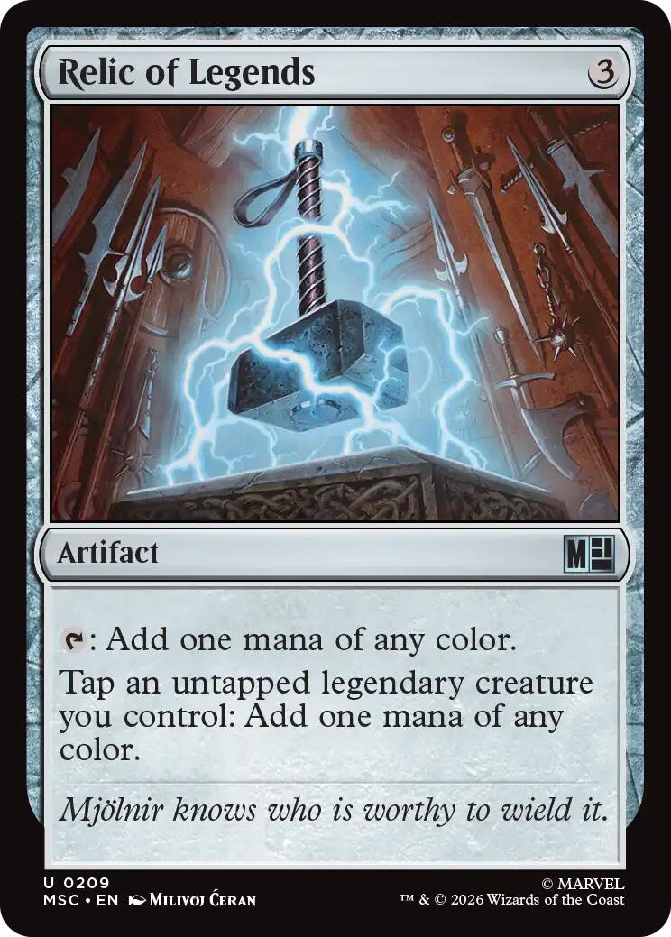 Relic of Legends (Surge Foil) [Marvel Super Heroes Commander] | Deep Dive Games St. Marys