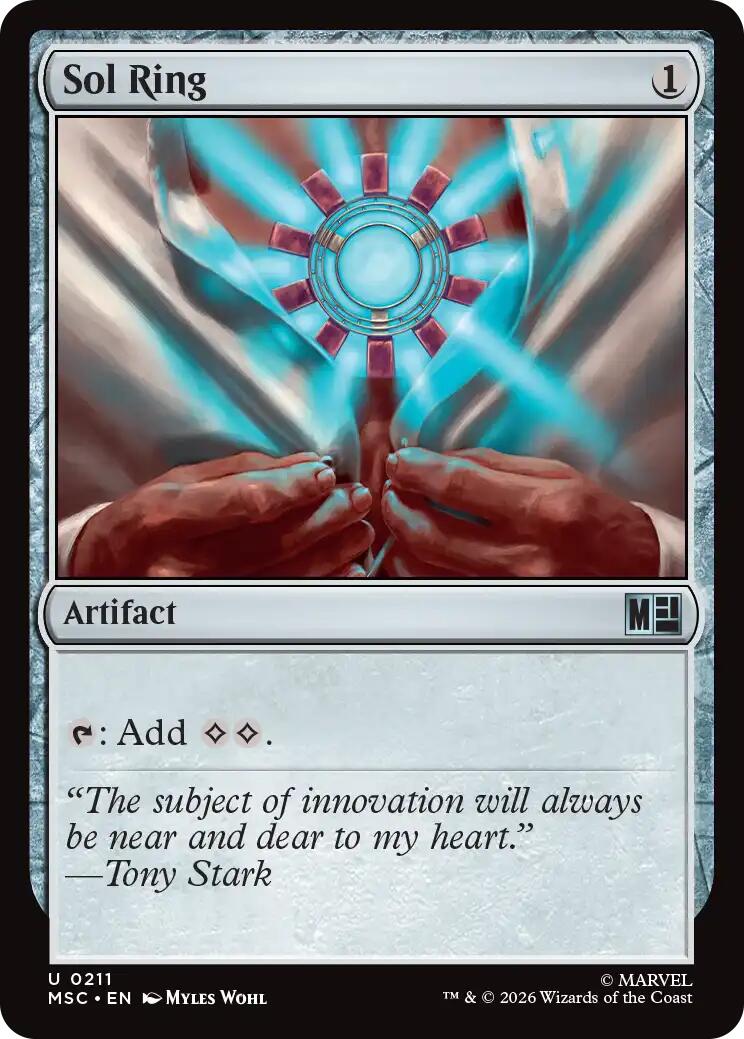 Sol Ring (0211) (Surge Foil) [Marvel Super Heroes Commander] | Deep Dive Games St. Marys