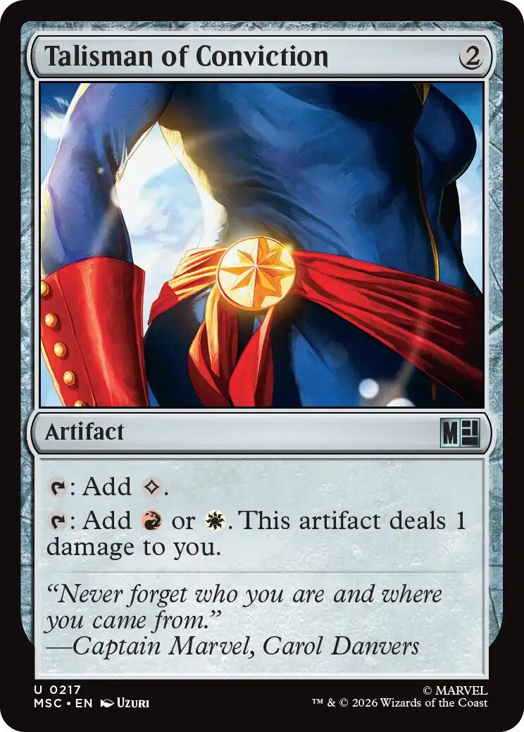 Talisman of Conviction (Surge Foil) [Marvel Super Heroes Commander] | Deep Dive Games St. Marys