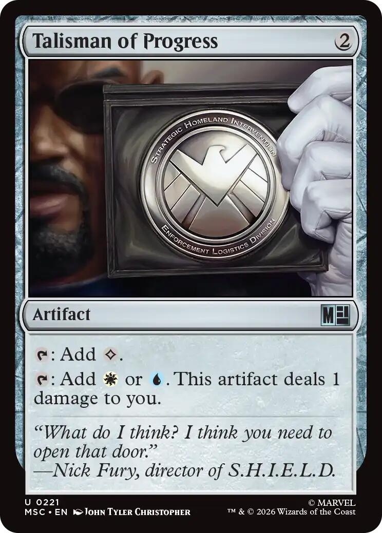 Talisman of Progress (Surge Foil) [Marvel Super Heroes Commander] | Deep Dive Games St. Marys