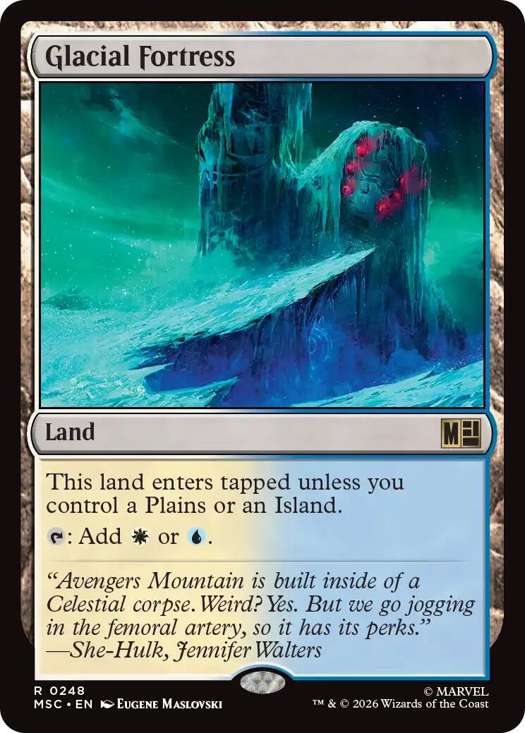 Glacial Fortress (Surge Foil) [Marvel Super Heroes Commander] | Deep Dive Games St. Marys