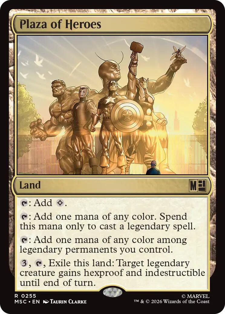 Plaza of Heroes (Surge Foil) [Marvel Super Heroes Commander] | Deep Dive Games St. Marys
