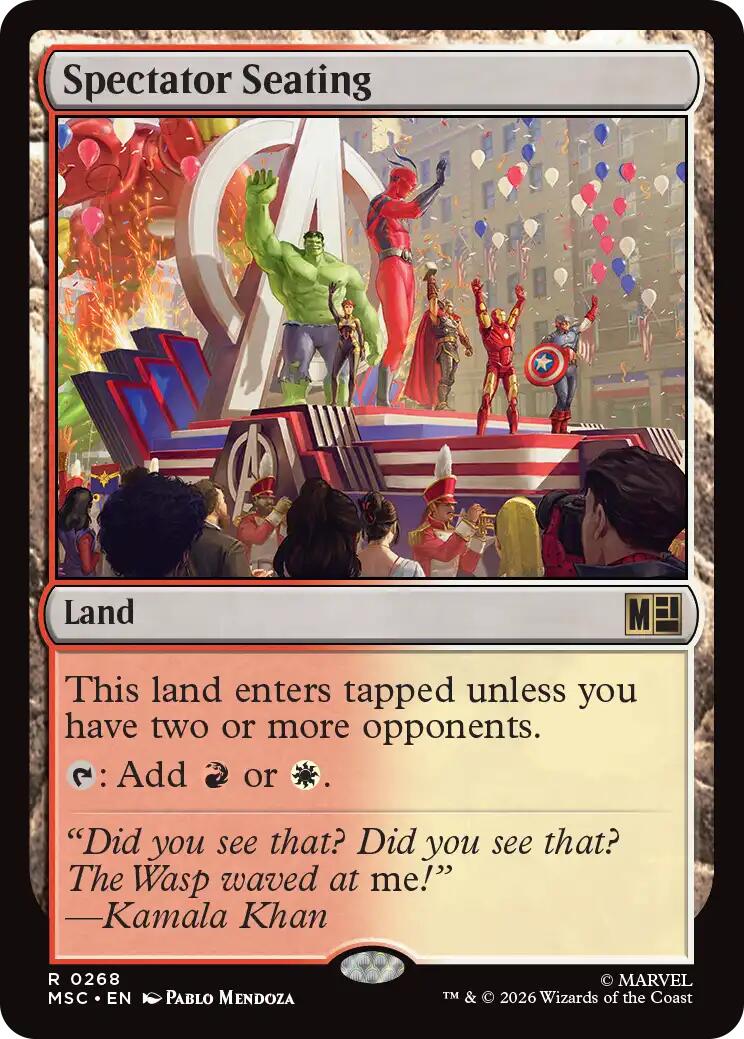 Spectator Seating (Surge Foil) [Marvel Super Heroes Commander] | Deep Dive Games St. Marys