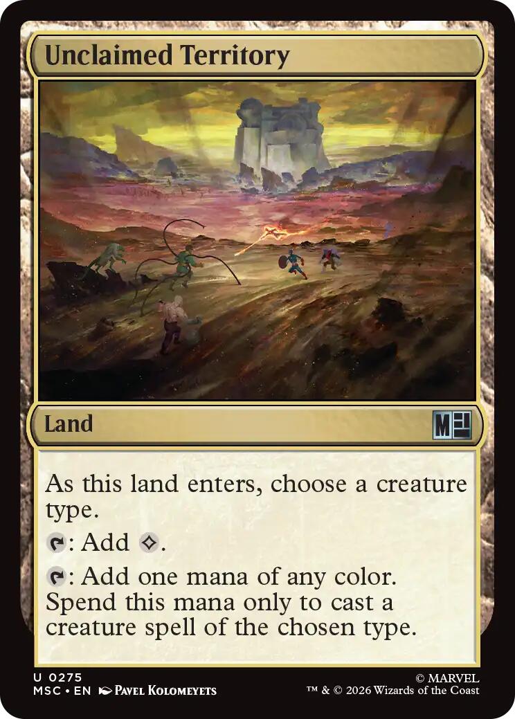 Unclaimed Territory (Surge Foil) [Marvel Super Heroes Commander] | Deep Dive Games St. Marys