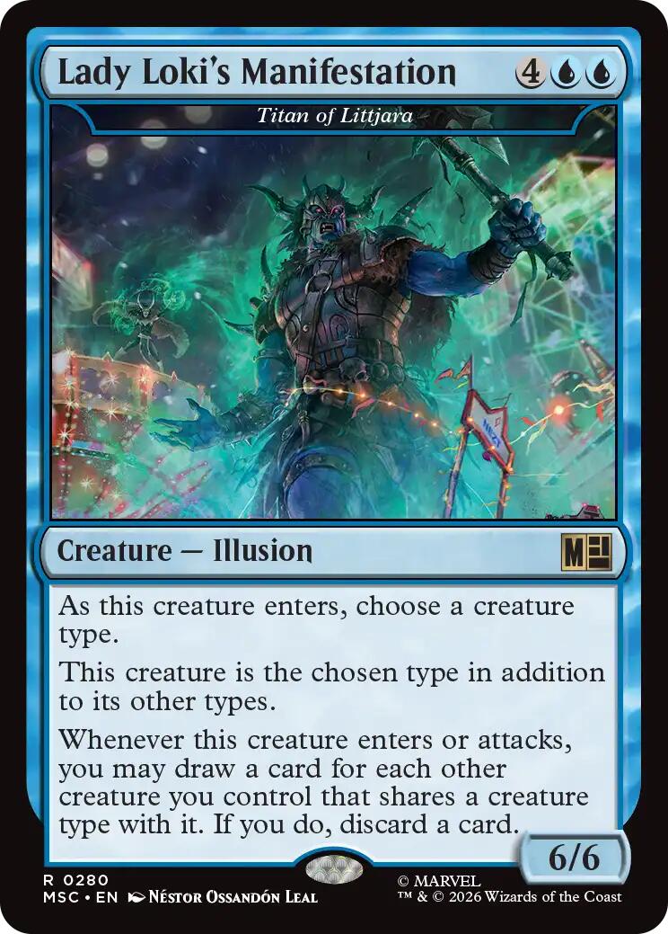 Lady Loki's Manifestation - Titan of Littjara (Surge Foil) [Marvel Super Heroes Commander] | Deep Dive Games St. Marys