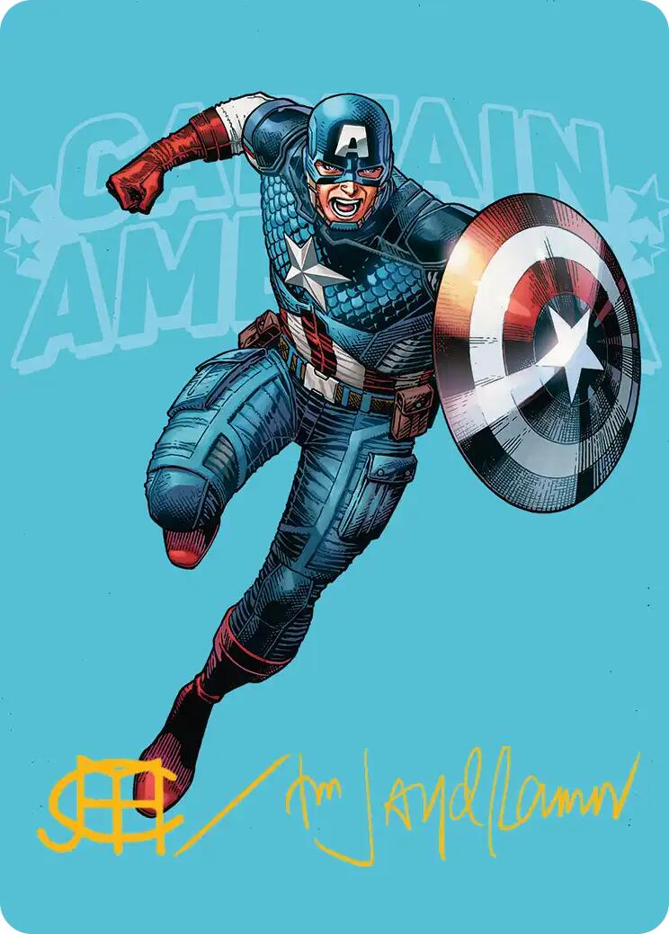 Captain America, Super-Soldier Art Card (Gold-Stamped Signature) [Marvel Super Heroes Art Series] | Deep Dive Games St. Marys