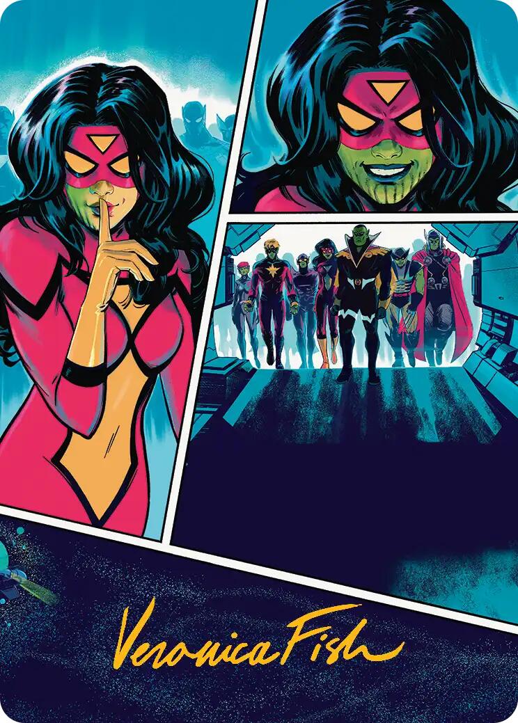 Secret Invasion Art Card (Gold-Stamped Signature) [Marvel Super Heroes Art Series] | Deep Dive Games St. Marys