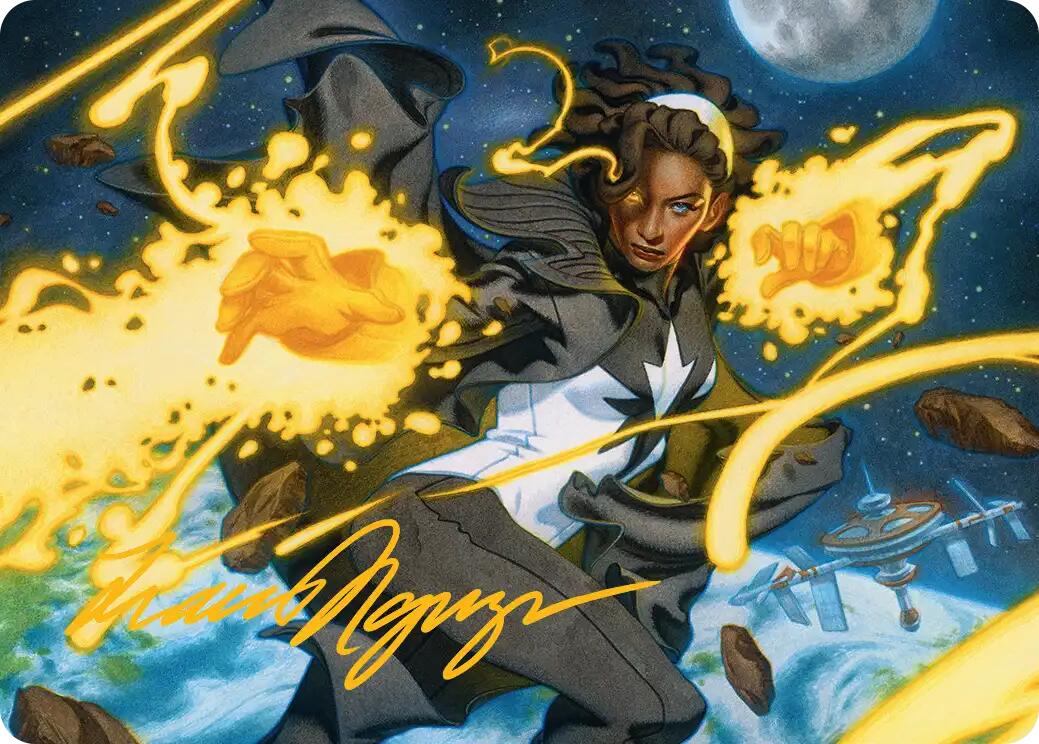 Photon, Mighty Marvel Art Card (Gold-Stamped Signature) [Marvel Super Heroes Art Series] | Deep Dive Games St. Marys