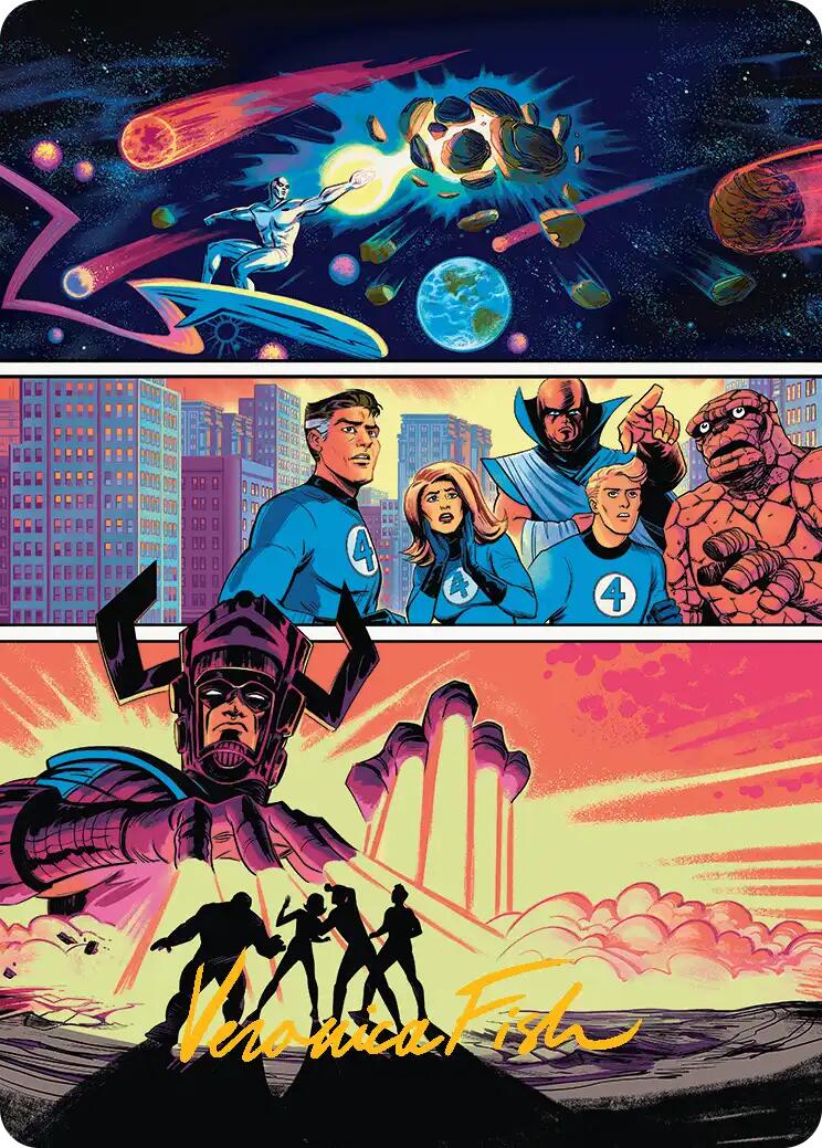 The Coming of Galactus Art Card (Gold-Stamped Signature) [Marvel Super Heroes Art Series] | Deep Dive Games St. Marys