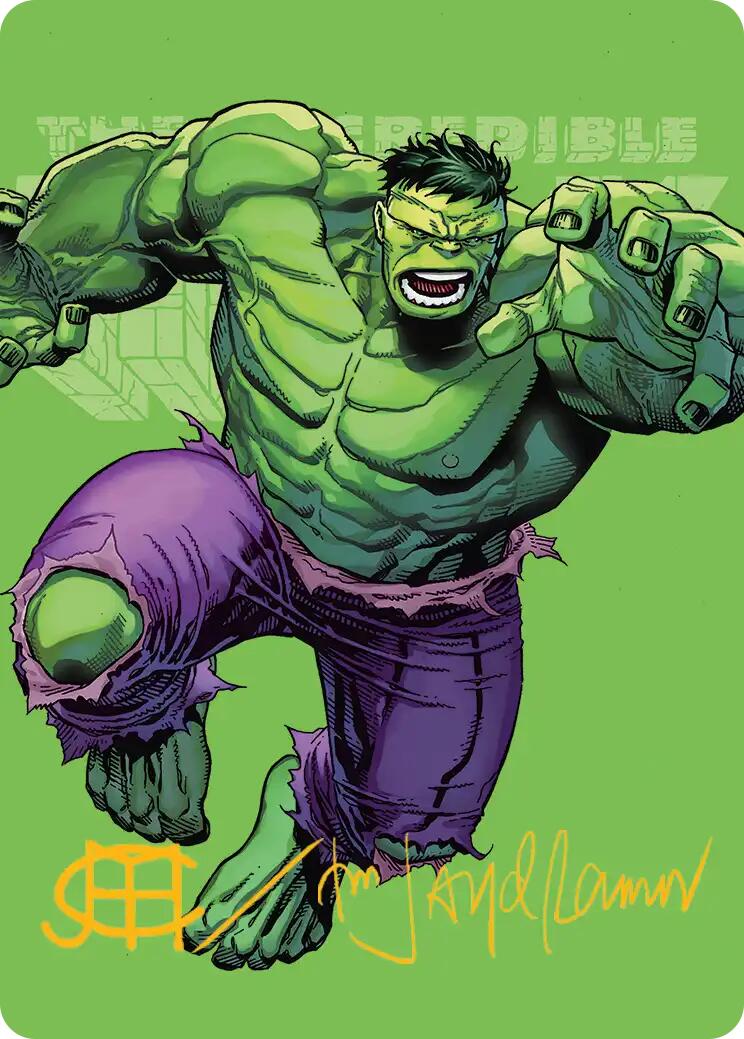The Incredible Hulk Art Card (Gold-Stamped Signature) [Marvel Super Heroes Art Series] | Deep Dive Games St. Marys