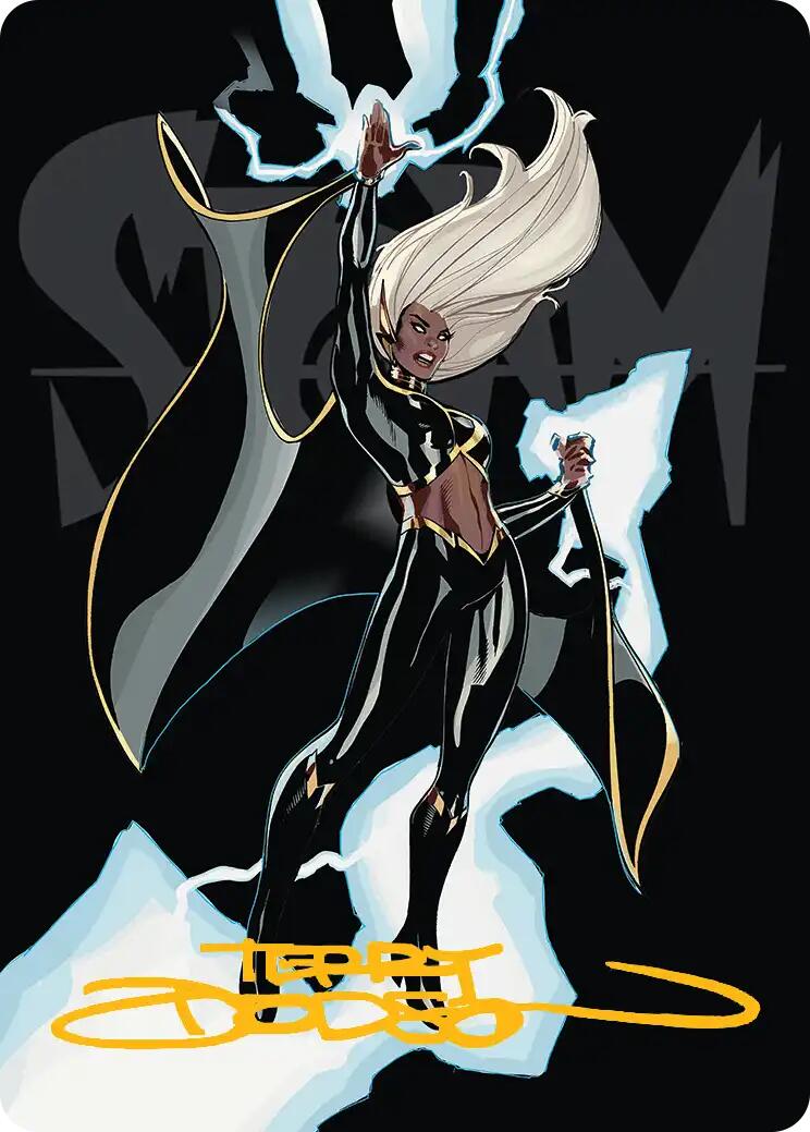 Storm, Windrider Art Card (Gold-Stamped Signature) [Marvel Super Heroes Art Series] | Deep Dive Games St. Marys