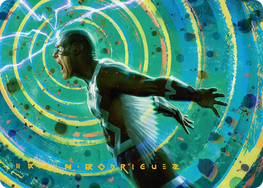 Black Bolt, Inhuman King Art Card (Gold-Stamped Signature) [Marvel Super Heroes Art Series] | Deep Dive Games St. Marys