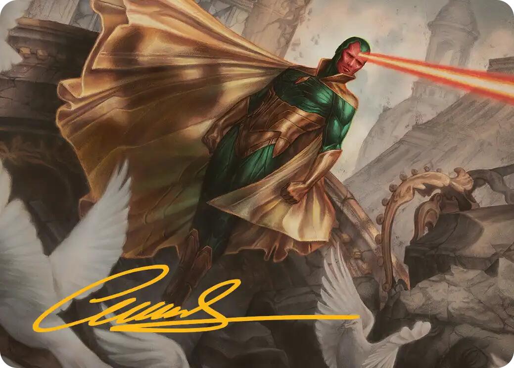 The Vision Art Card (Gold-Stamped Signature) [Marvel Super Heroes Art Series] | Deep Dive Games St. Marys