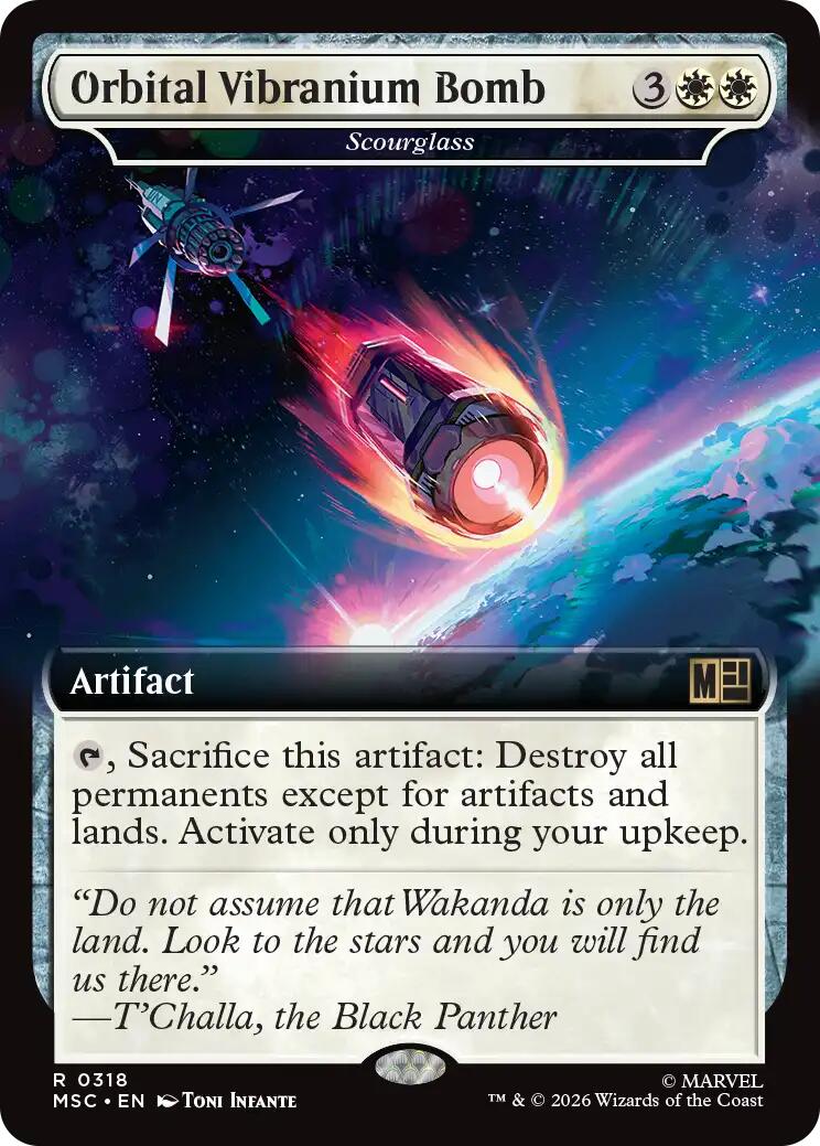 Orbital Vibranium Bomb - Scourglass (Extended Art) [Marvel Super Heroes Commander] | Deep Dive Games St. Marys