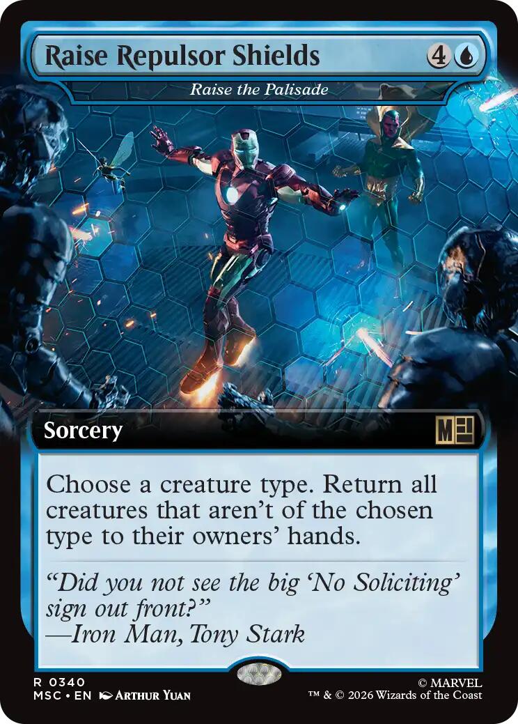 Raise Repulsor Shields - Raise the Palisade (Extended Art) [Marvel Super Heroes Commander] | Deep Dive Games St. Marys
