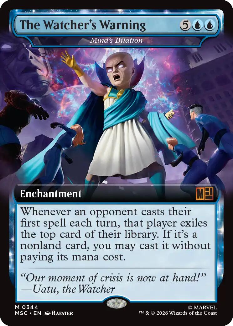 The Watcher's Warning - Mind's Dilation (Extended Art) [Marvel Super Heroes Commander] | Deep Dive Games St. Marys