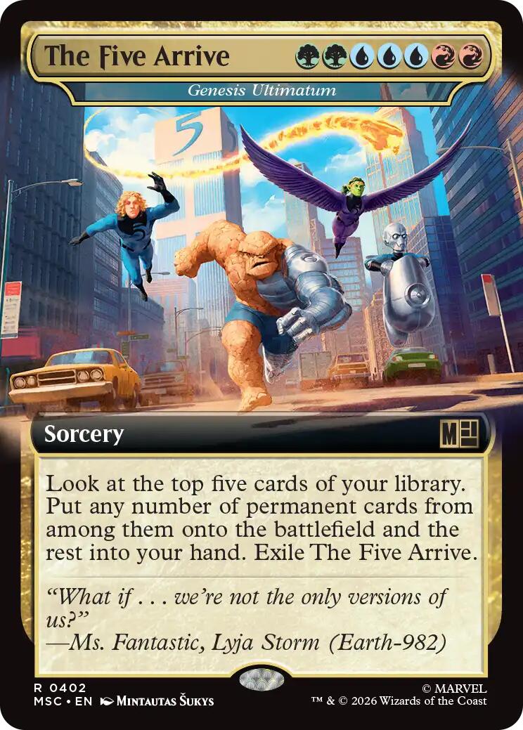 The Five Arrive - Genesis Ultimatum (Extended Art) [Marvel Super Heroes Commander] | Deep Dive Games St. Marys