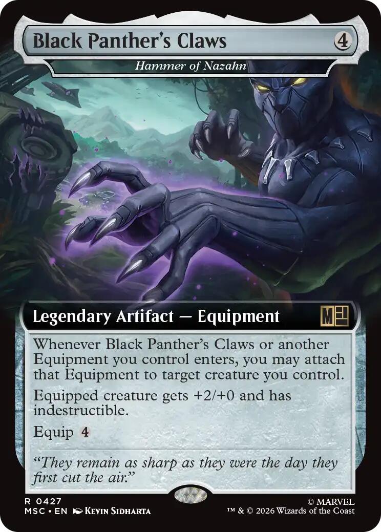 Black Panther's Claws - Hammer of Nazahn (Extended Art) [Marvel Super Heroes Commander] | Deep Dive Games St. Marys