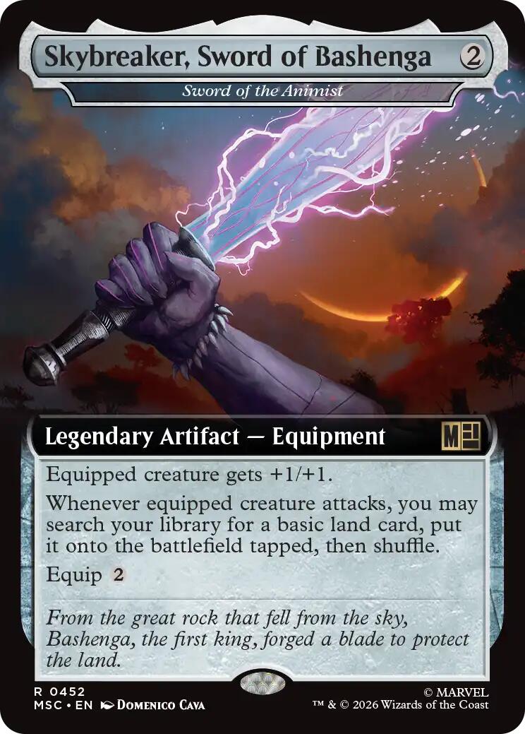 Skybreaker, Sword of Bashenga - Sword of the Animist (Extended Art) [Marvel Super Heroes Commander] | Deep Dive Games St. Marys