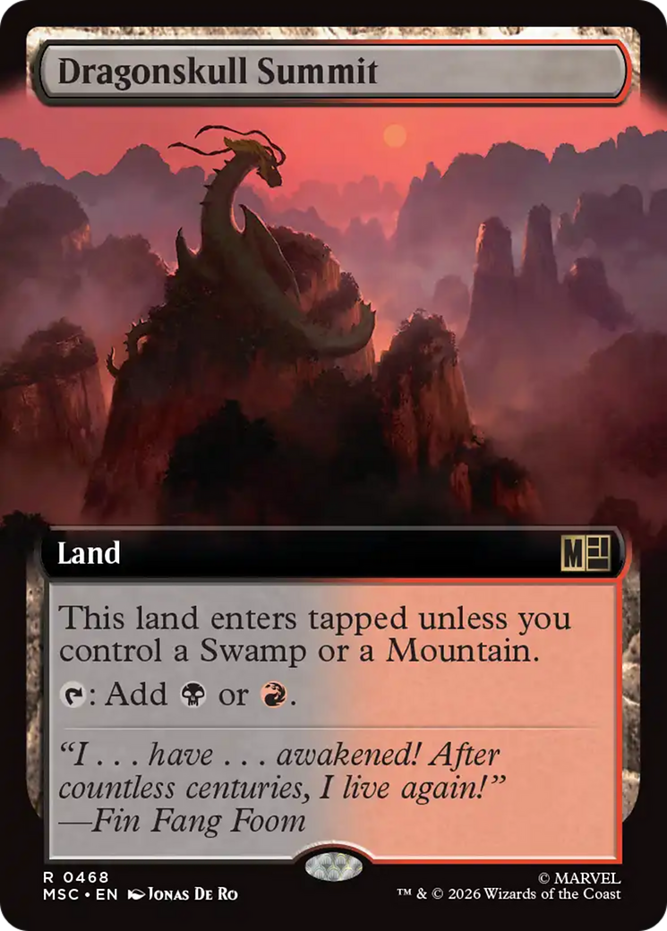 Dragonskull Summit (Extended Art) [Marvel Super Heroes Commander] | Deep Dive Games St. Marys