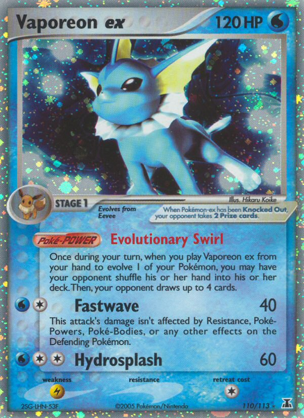 Vaporeon ex (110/113) [EX: Delta Species] | Deep Dive Games St. Marys
