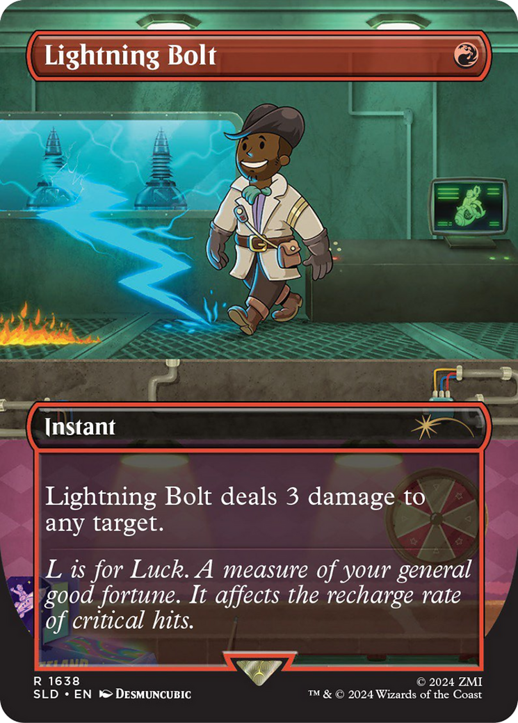 Lightning Bolt (1638) (Rainbow Foil) [Secret Lair Drop Series] | Deep Dive Games St. Marys