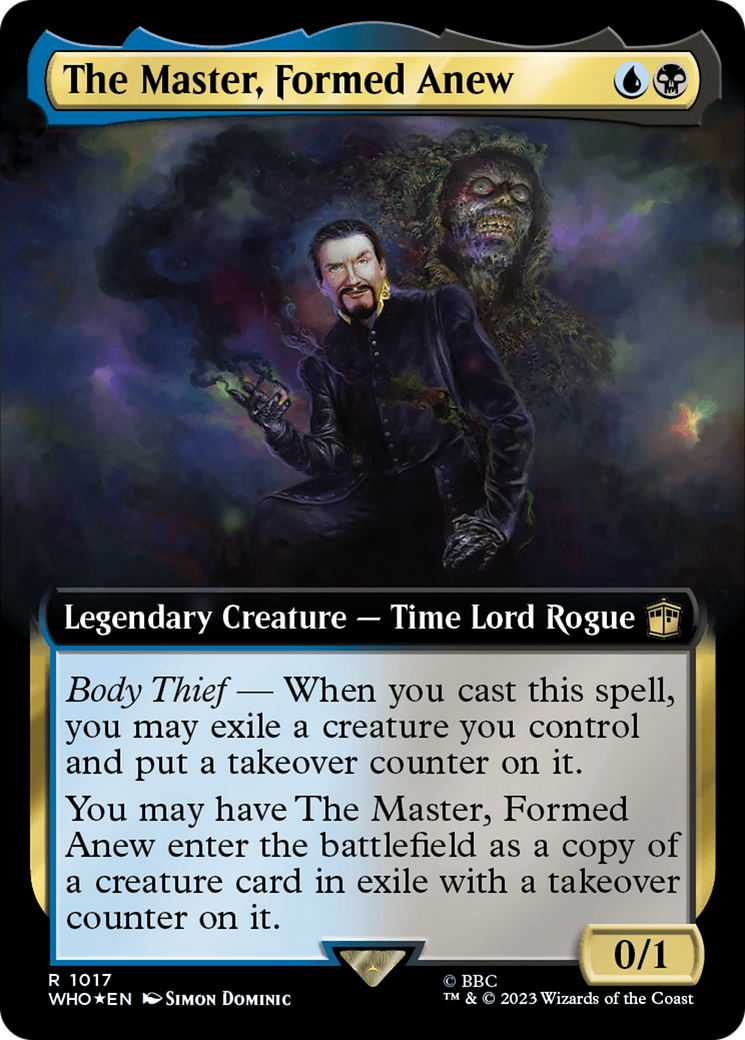 The Master, Formed Anew (Extended Art) (Surge Foil) [Doctor Who] | Deep Dive Games St. Marys