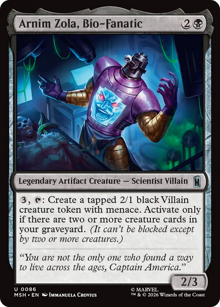 Arnim Zola, Bio-Fanatic [Marvel Super Heroes] | Deep Dive Games St. Marys