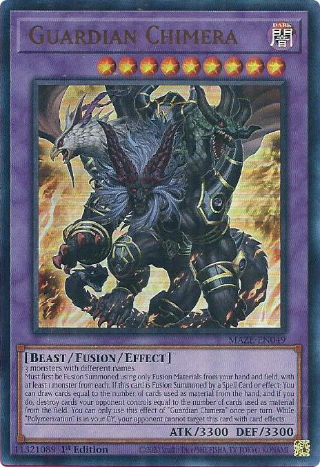 Guardian Chimera [MAZE-EN049] Ultra Rare | Deep Dive Games St. Marys
