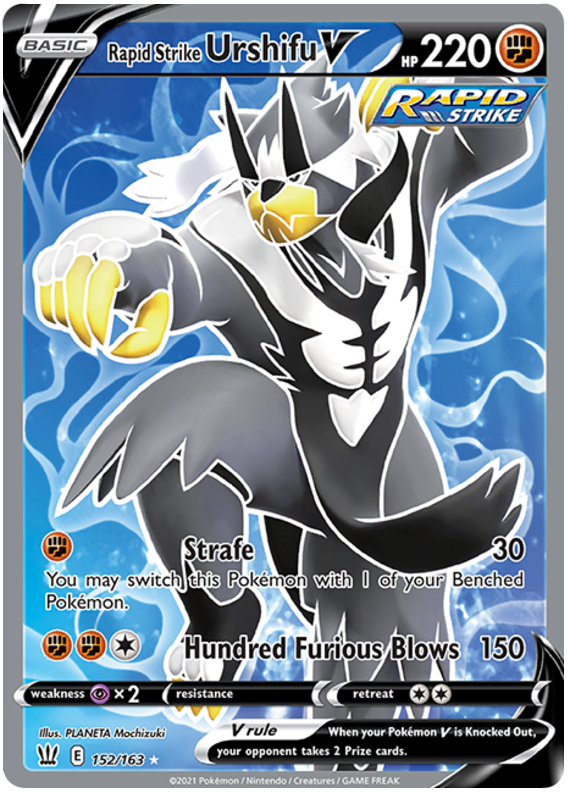 Rapid Strike Urshifu V (152/163) [Sword & Shield: Battle Styles] | Deep Dive Games St. Marys