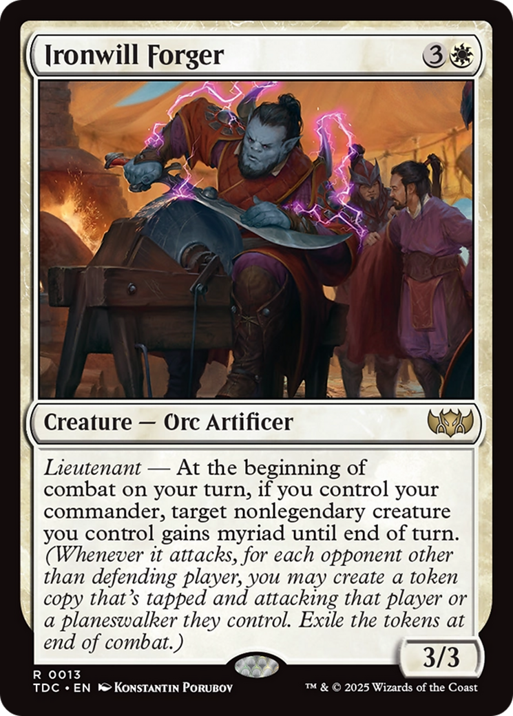 Ironwill Forger [Tarkir: Dragonstorm Commander] | Deep Dive Games St. Marys