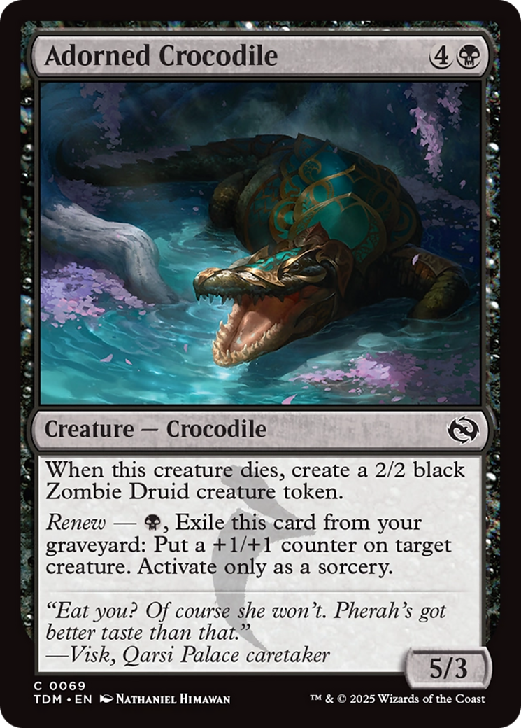 Adorned Crocodile [Tarkir: Dragonstorm] | Deep Dive Games St. Marys