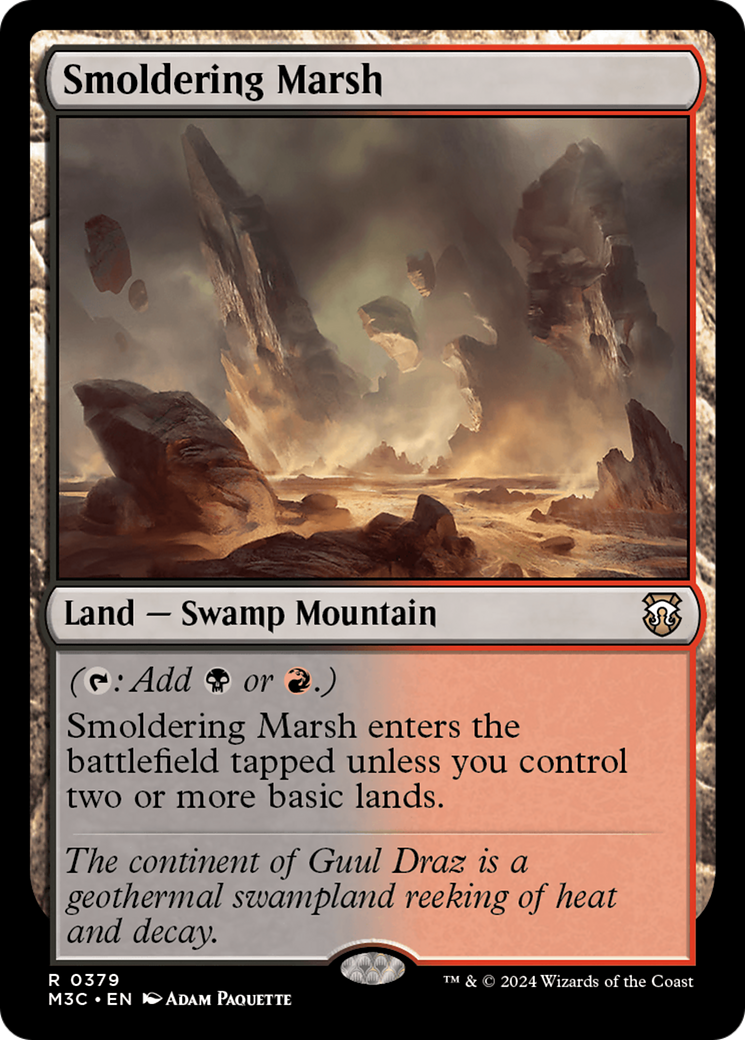 Smoldering Marsh [Modern Horizons 3 Commander] | Deep Dive Games St. Marys