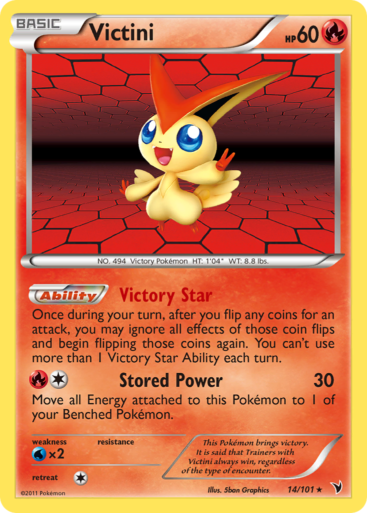 Victini (14/101) [Black & White: Noble Victories] | Deep Dive Games St. Marys