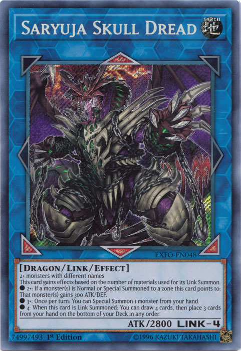 Saryuja Skull Dread [EXFO-EN048] Secret Rare | Deep Dive Games St. Marys