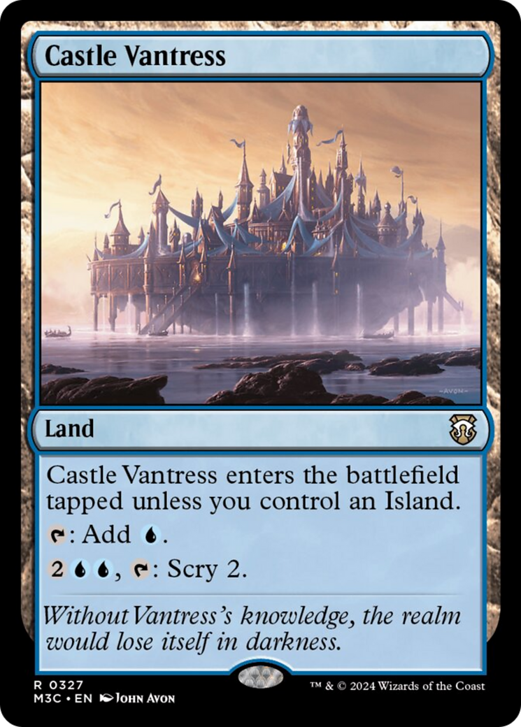 Castle Vantress (Ripple Foil) [Modern Horizons 3 Commander] | Deep Dive Games St. Marys