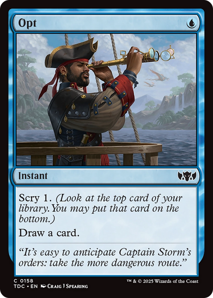 Opt [Tarkir: Dragonstorm Commander] | Deep Dive Games St. Marys