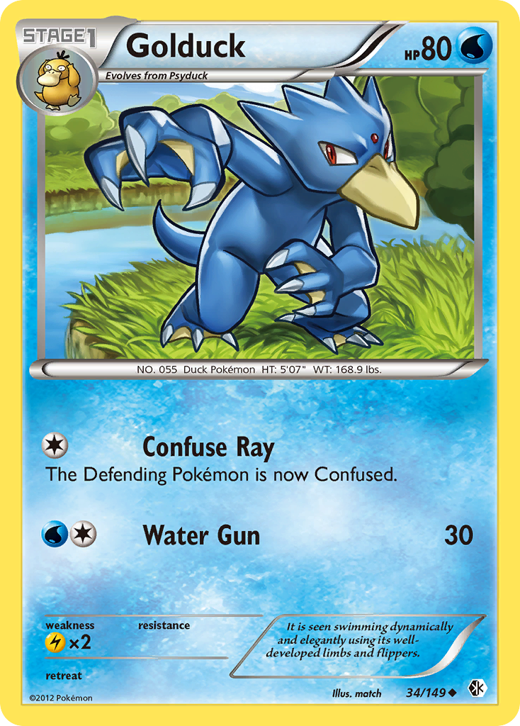 Golduck (34/149) [Black & White: Boundaries Crossed] | Deep Dive Games St. Marys