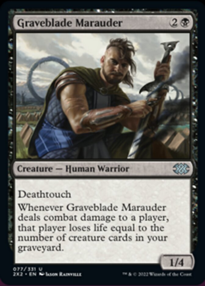 Graveblade Marauder [Double Masters 2022] | Deep Dive Games St. Marys